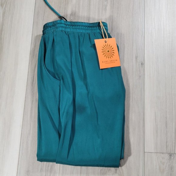 Ramy Brook Crop Jogger Pants Women's XS Juniper Drawstring New - Picture 7 of 11
